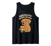 Equality Hurts No One Funny Dog LGBTQ Pride Month Sarcastic Camiseta sin Mangas