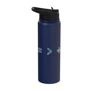 Equality is Greater Than Division Math Symbol Social Justice Stainless Steel Insulated Water Bottle