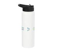 Equality is Greater Than Division Math Symbol Social Justice Stainless Steel Insulated Water Bottle
