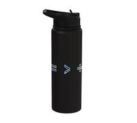 Equality is Greater Than Division Math Symbol Social Justice Stainless Steel Insulated Water Bottle