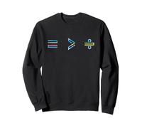 Equality is Greater Than Division Math Symbol Social Justice Sudadera
