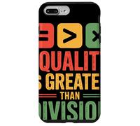 Equality Is Greater Than Division Mensaje Unión Black Carcasa para iPhone 7 Plus/8 Plus