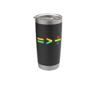 Equality is Greater Than Division Social Justice Symbols Vaso térmico de acero inoxidable de doble pared