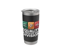 Equality is Greater than Division Vaso térmico de acero inoxidable de doble pared