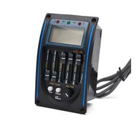 Equalizer Tuner - Afinador de 5 bandas, preamplificador de ecuación de guitarra acústica, ABS texturizado, excelente sonido