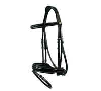 EQuest Estribo Brillante Seams ,Negro - Alta Calidad Lacktrense para Caballos,L