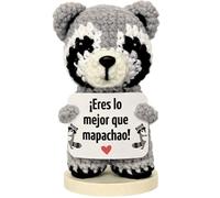 EQUIK PRODUCTS Mapache de Ganchillo - Regalo Aniversario para Pareja, Novia o Novio | Regalo Romántico y Divertido, Detalle Original de San Valentín, Cumpleaños, Sant Jordi