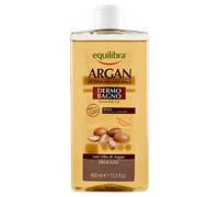 Equilibra Argan Dermo-Bagno, gel de ducha de acción hidratante, suavizante y aterciopelante, para una piel limpia y perfumada, con aceite de argán y glicerina, 400 ml