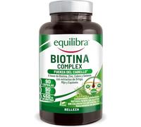Equilibra, Biotina Complex, Bienestar del Cabello y las Uñas, Dosis Elevada de Biotina, Zinc, Cobre, Selenio, Extractos de Ortiga, Mijo y Equiseto, 90 Cápsulas