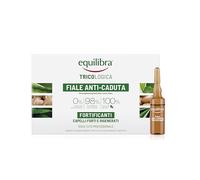 Equilibra Cabello, ampollas anticaídas fortalecedoras para ayudar a prevenir y aflojar la caída del cabello y para fortalecer el pelo, a base de aloe vera y aceite de argán, 10 ampollas de 8 ml
