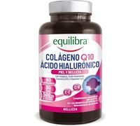 Equilibra Complemento alimenticio, Colágeno Q10 Ácido Hialurónico, Bueno estado de la piel, a Base de Colágeno Hidrolizado, Ácido Hialurónico, Coenzima Q10, Vitaminas C y E, 90 Comprimidos