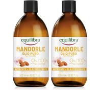 Equilibra Cuerpo, Aceite Puro de Almendras, Aceite de Almendras Dulces, Protector, Nutritivo y Elastizante, Ayuda a Prevenir las Estrías del Embarazo o Durante una Dieta Hipocalórica, 500 ml