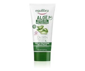 Equilibra Cuidado Corporal, Aloe Dermo-Gel, Gel Calmante a base de Aloe Vera, Crema Corporal para el Enrojecimiento, Alivio Después del Sol, Post Depilación o Afeitado, Pies Cansados, 150 ml