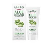 Equilibra Cuidado Facial, Crema Facial Antienvejecimiento a Base de Aloe Vera con Efecto Hidratante, Calmante y Protector para Prevenir las Arrugas y los Signos de Envejecimiento, 50 ml
