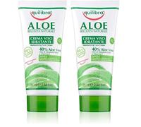 Equilibra Cuidado Facial, Crema Hidratante Facial Calmante a Base de Aloe Vera para Pieles Sensibles, Delicada, Protectora, Rápida Absorción, Fórmula no Grasa, 75 ml (Paquete de 2)