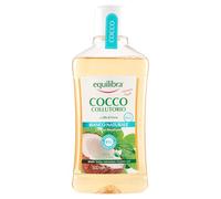 Equilibra Higiene Dental, Coco Collutorio blanco natural, collutorio a base de aceite de coco, protege de Carie y Tartaro, ayuda a conservar el blanco natural, protege de los bacterias, 500 ml
