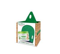Equilibra Kit exfoliante corporal remodelante, exfoliante anticelulítico tonificante natural con sal marina y guante exfoliante incluido para piel nutrida y lisa