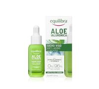 Equilibra Suero facial antienvejecimiento, antiarrugas a base de aloe vera para pieles sensibles, suaviza e ilumina la piel, hidratante y protector, contrasta los signos del tiempo, 30 ml