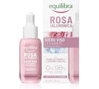 equilibra Suero facial de 30 ml con base de extracto de rosa de Damasco, ácido hialurónico, vitamina C y ceramidas vegetales