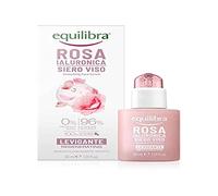 equilibra Suero facial de 30 ml con base de extracto de rosa de Damasco, ácido hialurónico, vitamina C y ceramidas vegetales