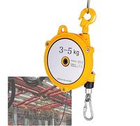 Equilibrador de resorte ajustable de alta resistencia, herramienta colgante retráctil con autobloqueo, capacidad de 35 kg, equilibrador de resorte para maquinaria de taller, sistema de equilibrio de