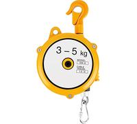 Equilibrador de resorte con bloqueo automático, Equilibrador de resorte con cable gancho aleación, autoblocante, 1-3/3-5/5-9 kg, 1,5 m(3 to 5kg)