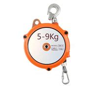 Equilibrador de resorte con bloqueo automático, Equilibrador de Resorte, Gancho Cable Ajustable, 1,5 m, Aleación Aluminio, Carga 1-60 kg(5-9 Kg)