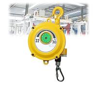 Equilibrador de resorte con bloqueo automático, Equilibrador de resorte retráctil con gancho ajustable y cable acero 1 a 70 kg(22-30kg)