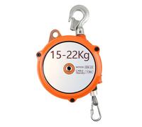 Equilibrador de resorte con bloqueo automático, Portaherramientas de equilibrador resorte con cable retráctil y gancho, 1-60 kg(15-22 Kg)