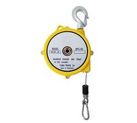 Equilibrador de resorte retráctil - Herramienta autoblocante for uso en taller, con gancho de acero aleado/cable de acero(5-9kg)