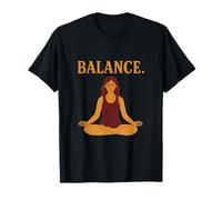 Equilibrio. Gráfico de Yoga Mindfulness para los Amantes del Yoga Camiseta