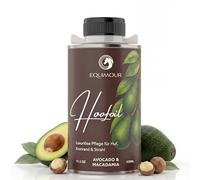 Equimour Aceite para Cascos con Pincel - Aguacate y Macadamia, 450 ml