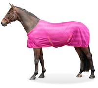 Equinate Manta para moscas Guardian con correas cruzadas y acolchado a la cruz, 165 cm, para frambuesa, con protección eficaz contra moscas e insectos, manta para caballos