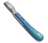 Equine Care Cuchillo de lazo de herrador (con pezuña) con bordes afilados.