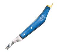 Equine Care Cuchillo para pezuña, para diestros, herramienta de herrador 2 en 1 para caballos