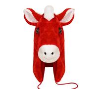 Equine Costume Hat - Ear Guard Hood, Playful Stable Headpiece, Festival Riding Apparel, Novelty Horse Headwear | Lunar Celebration Cosplay Accessory Parade Performance Masquerade Photography Fu