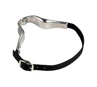 Equine Neck Clamp - Aerophagia Control Tack, collar General Fit con correa ajustable, piel auténtica compacta, acolchado antiestrés, guía diaria de pastoreo, solución de reducción de