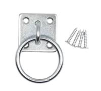 Equine - Square Tiedown Equipment, Wall-Mount Ring Organizers, High-Tensile Carbon Steel Construction, Restraint Management Solution, Stable Accessories, Industrial Finish Device