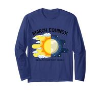 Equinoccio de Marzo Igual Día Y Noche Equinoccio de Primavera Manga Larga