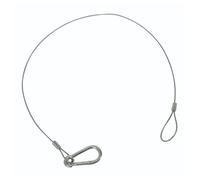 Equinox 20kg Safety Wire with Carabiner 75cm