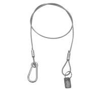 Equinox 25kg PVC Coated Safety Wire with Carabiner 75cm