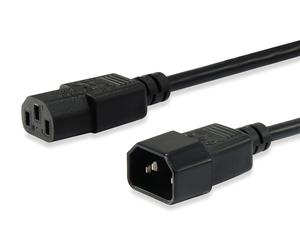 Equip 112100 - Cable alimentación Macho-Hembra, 1.8 m, Color Negro