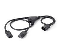 Equip - 112210 cable de transmisión Negro 1,6 m C14 acoplador Acoplador C13 2 x