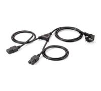 Equip 112220 cable de transmisión 1,8 m CEE 7/7 Acoplador C13 2 x