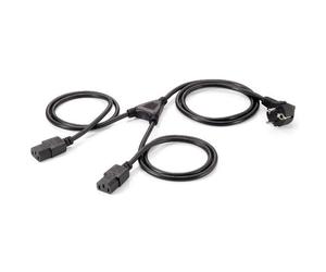 Equip 112220 cable de transmisión 1,8 m CEE 7/7 Acoplador C13 2 x