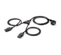 Equip - 112220 Negro 1,8 m Enchufe tipo F Acoplador C13 2 x