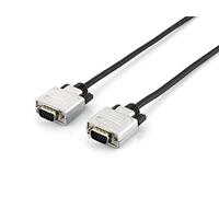 Equip 118861 cable VGA 3 m VGA (D-Sub) Negro, Plata - Cables VGA (3 m, VGA (D-Sub), VGA (D-Sub), Macho, Macho, Negro, Plata)