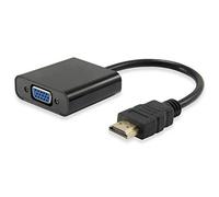 Equip - 11903607 hdmi vga Negro Adaptador de Cable - Adaptador para Cable (hdmi, vga, Macho/Hembra, Negro, aux, Micro-USB)