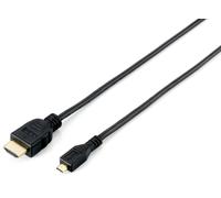 Equip 119309 Adaptor Cable / High-Speed HDMI Male to Micro HDMI Male / 1 m Black