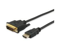 Equip 119325 adaptador de cable de vídeo 5 m HDMI DVI-D Negro